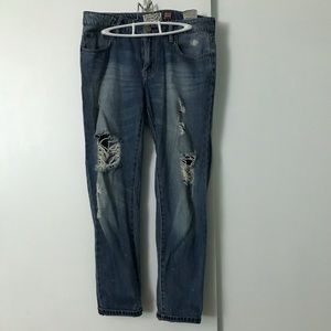 GARAGE Medium Wash Boyfriend Jeans